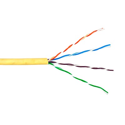 Bobina de Cable de 305 Metros UTP Cat6 Riser / Color Amarillo / UL, CMR, Probado a 350 Mhz / Para Aplicaciones de CCTV, Redes de Datos, IP megapixel, Control RS485 Bobina de Cable de 305 Metros UTP Cat6 Riser / Color Amarillo / UL, CMR, Probado a 350 Mhz / Para Aplicaciones de CCTV, Redes de Datos, IP megapixel, Control RS485